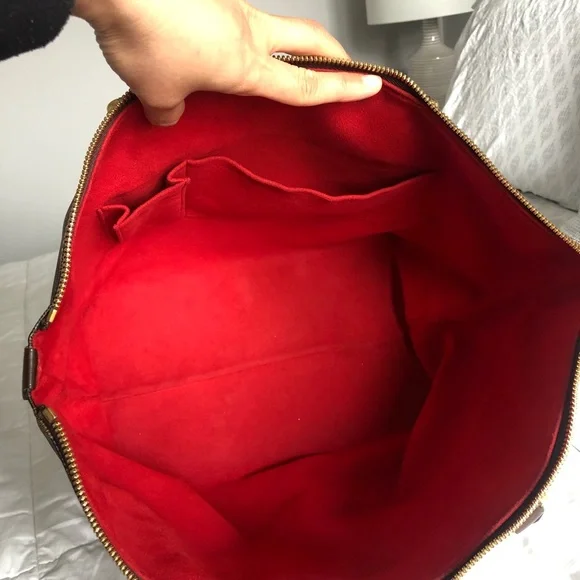 Louis Vuitton Brown Checkered Tote - Picture 6 of 16